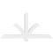 Ekena Millwork Redmond Architectural Grade PVC Gable Bracket, 60"W x 30"H x 4"D x 4"F, 12/12 Pitch GBP060X30X0404RED00 - alternate 2